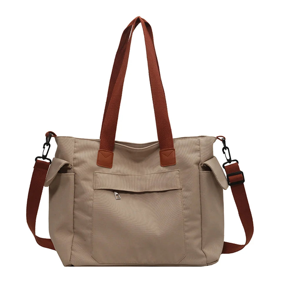 Women's Leisure Canvas Armpit Shoulder Bags Large-capacity Light Ladies Crossbody Bags Female Fashion Versatile Tote Bags