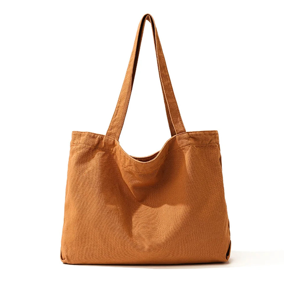 Women's Leisure Canvas Shoulder Bags Retro Large-capacity Handbags Designer High Quality Fashion Female Versatile Crossbody Bags