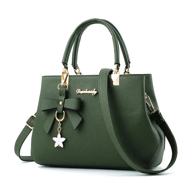 Women's PU Leather Shoulder Totes Waterproof Handbag Ladies Fashion Designer Crossbody Sling Messenger Bag for Female Girl