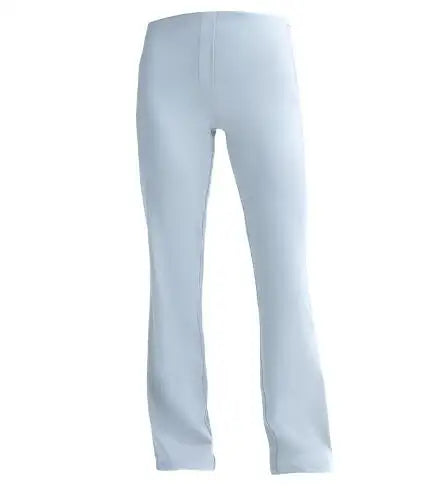 Women's Pants With Pockets Flared Leg Zipper Pants High Waist Fitness Casual Tummy Tuck Pants