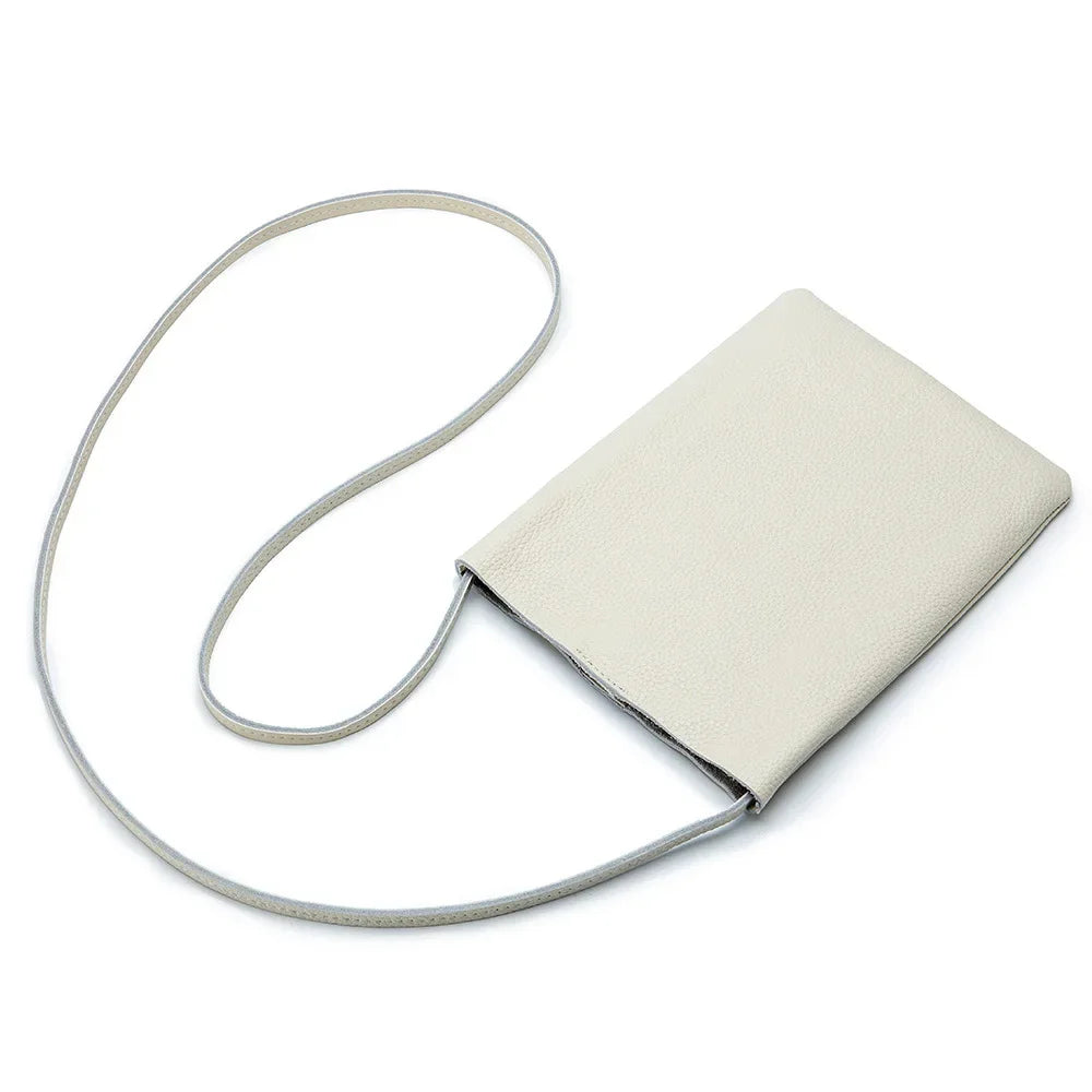 Women's Small Shoulder Lightweight and Fashionable Mini Soft Leather Phone Bag, Japanese Style Simple Commuter Crossbody Ba