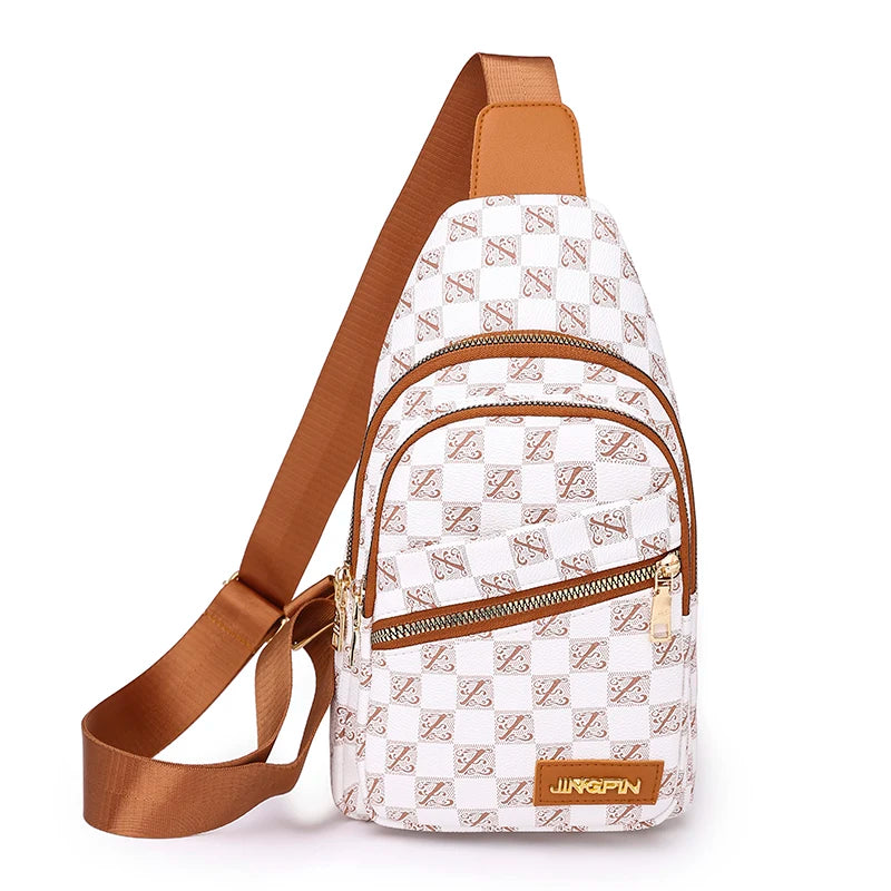 Women's Trend Fashion Soft PU Leather Chest Pack High-quality Female Leisure Crossbody Bags Ladies Luxury Designer Shoulder Bags