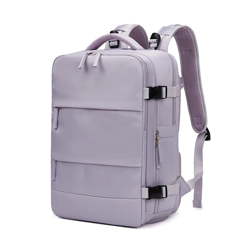Women travel Backpack Teenage girl USB charging Business Laptop Backpack With shoe bag 15.6 inch waterproof school Backpack