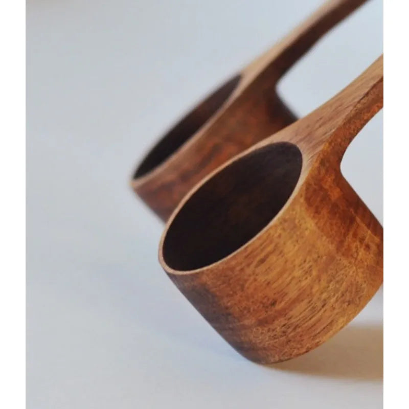 Wooden Spoon for Measuring Milk Powder Coffee Beans, Small Wooden Spoon, Kitchen Utensils, Short Handled, High Quality