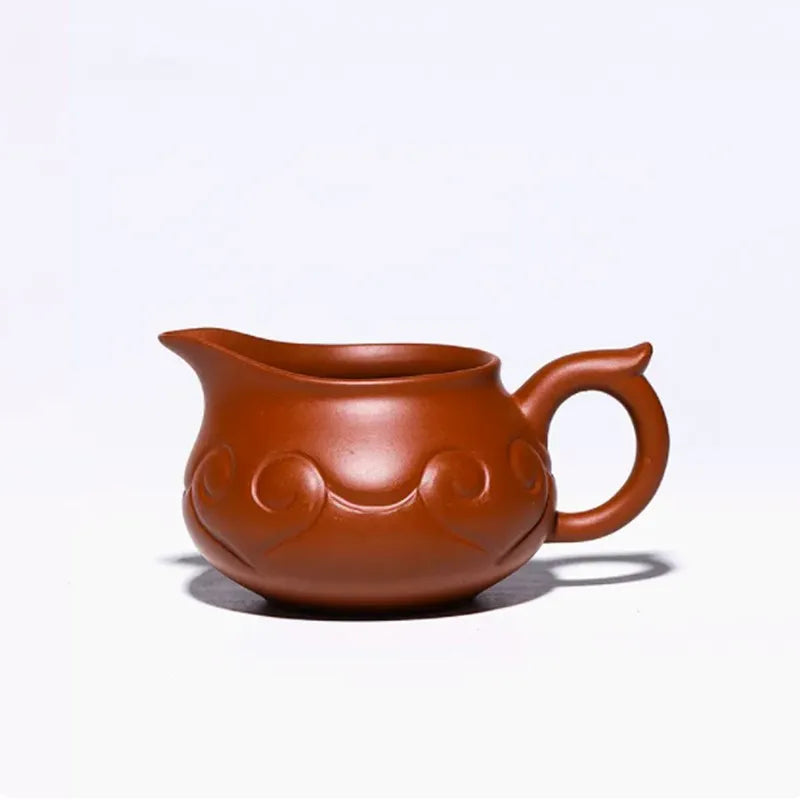 Yixing Classic Purple Clay Fair Cup Handmade Cha Hai Teacup Chinese Tea Set Accessories Drinkware Tea Ceremony Supplies 180ml