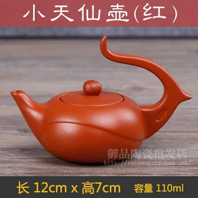 Yixing Genuine Special Teapot Famous Handmade Teapot Tea Set Zhu Mud Modern Art Small Fairy Pot 3 Styles 110ml Tea Pot