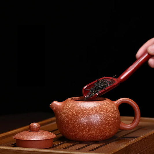 Yixing Handmade Yixing clay teapot Raw Mineral Mud Dragon Blood Sand Tea Pot Kung Fu Tea Set Chinese Tea Pot 225ml