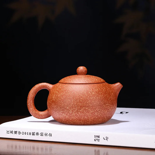 Yixing Purple Clay Pot Hand-painted Dragon Blood Sand Tea Pot Xishi Pot Tea Set and Coffee Teapot and Cup Set Heated Kettle Puer