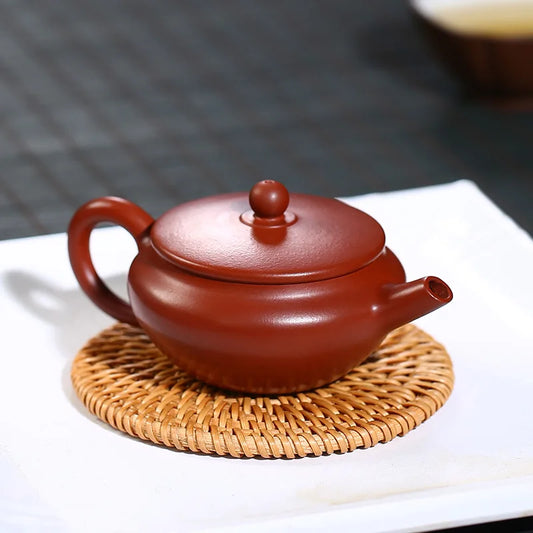 Yixing Purple Clay Pot Wholesale Pear Bowl Pot Raw Ore Dahongpao Tea Teapot Factory Kung Fu Teaware Teapot Wholesale Rain Medium