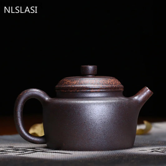 Yixing Purple Clay Tea pot Retro firewood Kiln change Teapot Ore beauty filter kettle Master handmade Teaware Drinkware 260ml