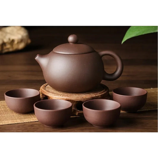 Yixing Tea Pot Purple Clay Xishi Teapot Beauty Kettle Raw Ore Handmade Tea Set Authentic Tie Guanyin Puer