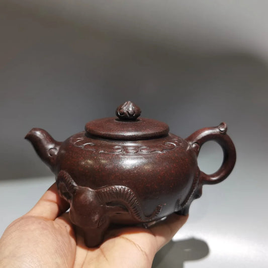 Yixing Zisha Clay Teapot purple mud Sanyang Kaitai Pot Chen Mingyuan 360ml
