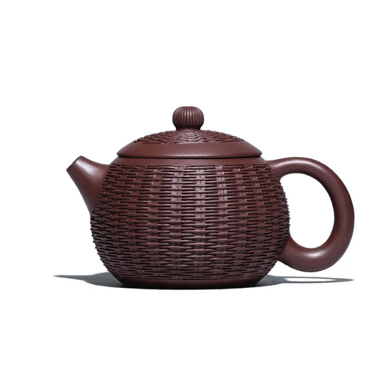 Yixing purple clay teapot is a pure handmade teapot with inner wall decorated with Kung Fu Tea