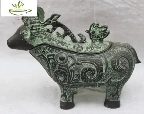 Exquisite Collection Chinese brass statue cattle statue decoration copper wholesale Decoration real Brass