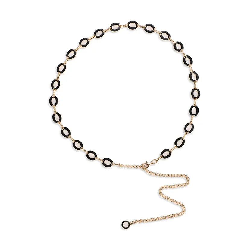 band Cool Love Decoration Skirt Versatile Pearl Waist Chain Fashion Designer Belts for Women