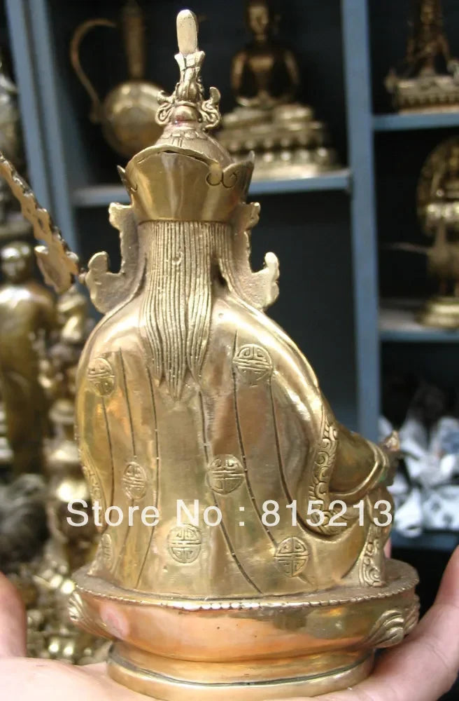 beautiful Padmasambhava Tibetan Buddhism Buddha bronze Oblation Pray statue