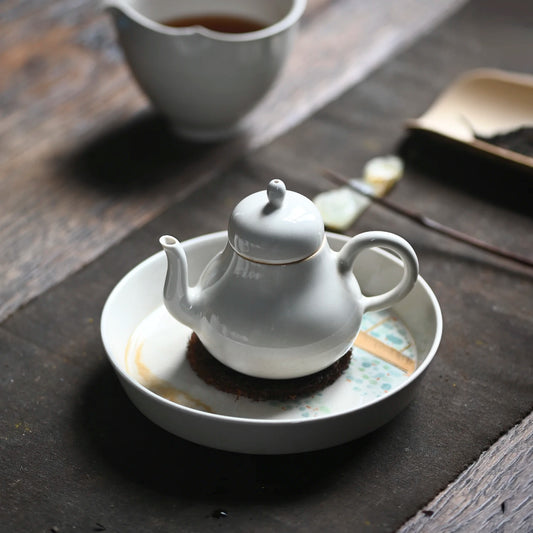 beginning of the jingdezhen spray plant ash little teapot handmade ceramic filter single pot of vintage kung fu tea set