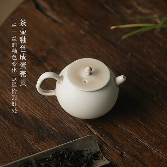 beginning of the thin foetus pot pot shell glaze manually teapot tea ware jingdezhen ceramic household kung fu tea set