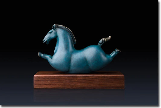 high grade gift Home Company SHOP office TOP Decor ART bring wealth GOOD LUCK happy horse bronze Sculpture decor ART Statue