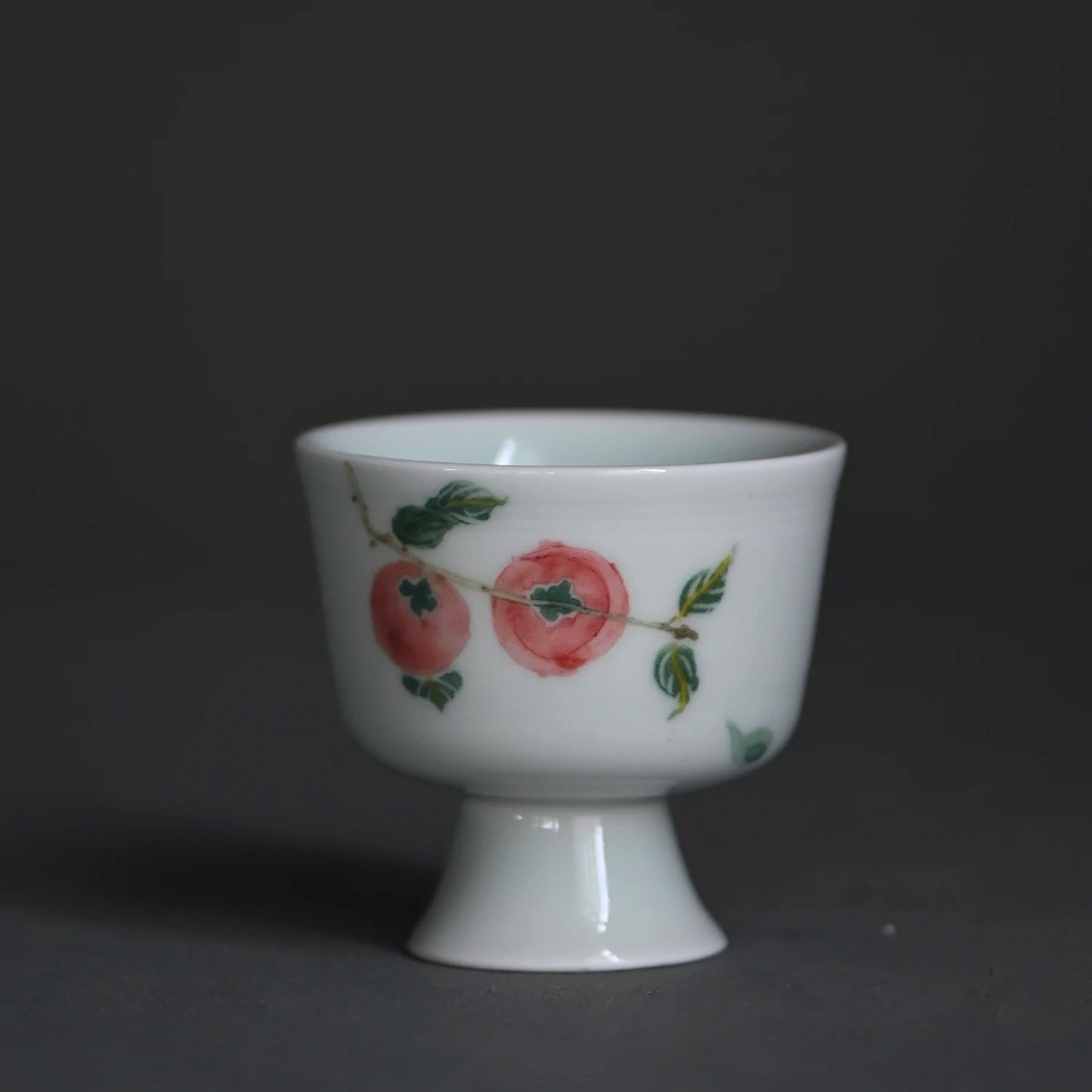 jingdezhen shadow blue hand-painted footed under glaze glass ceramic masters cup small glass sample tea cup tea sets