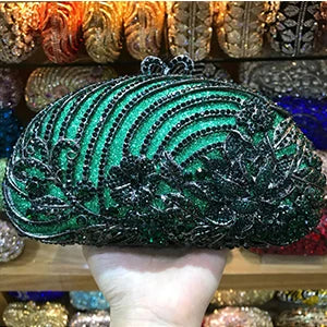 lady Luxury Gold Silver Crystal Diamond Day Clutch XIYUAN Evening Bag Rhinestone Bride Wedding Clutches purse shoulder Bag
