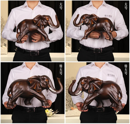 limited edition # Wholesale price # HOME office TOP GOOD art WORK # handmade Money drawing lucky Elephant statue