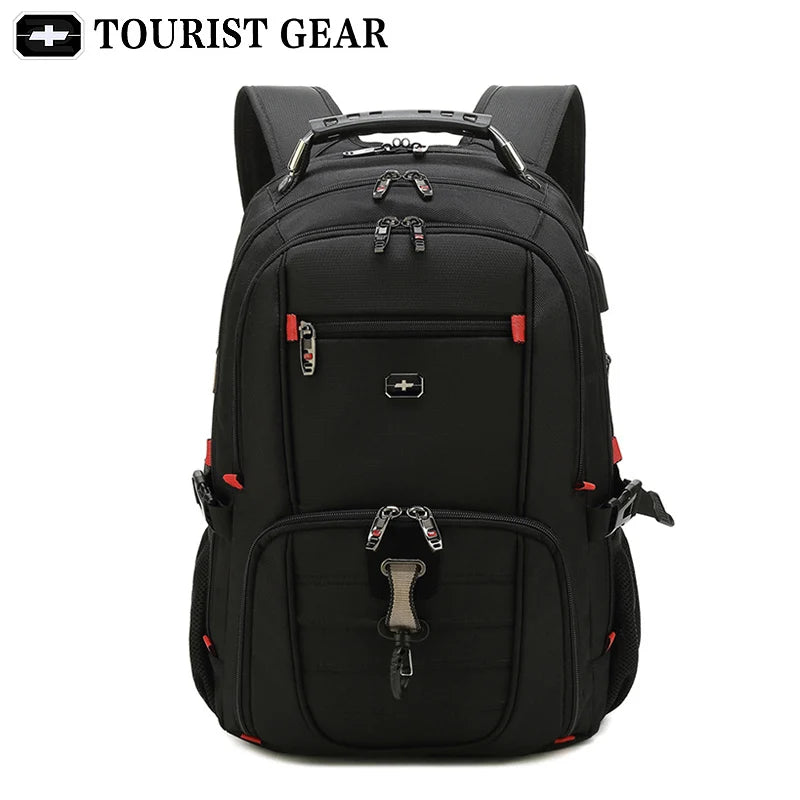 men's swiss backpacks travel bag business anti theft backpack men mochila USB Charging 15.6 16 inch Laptop Backpack waterproof