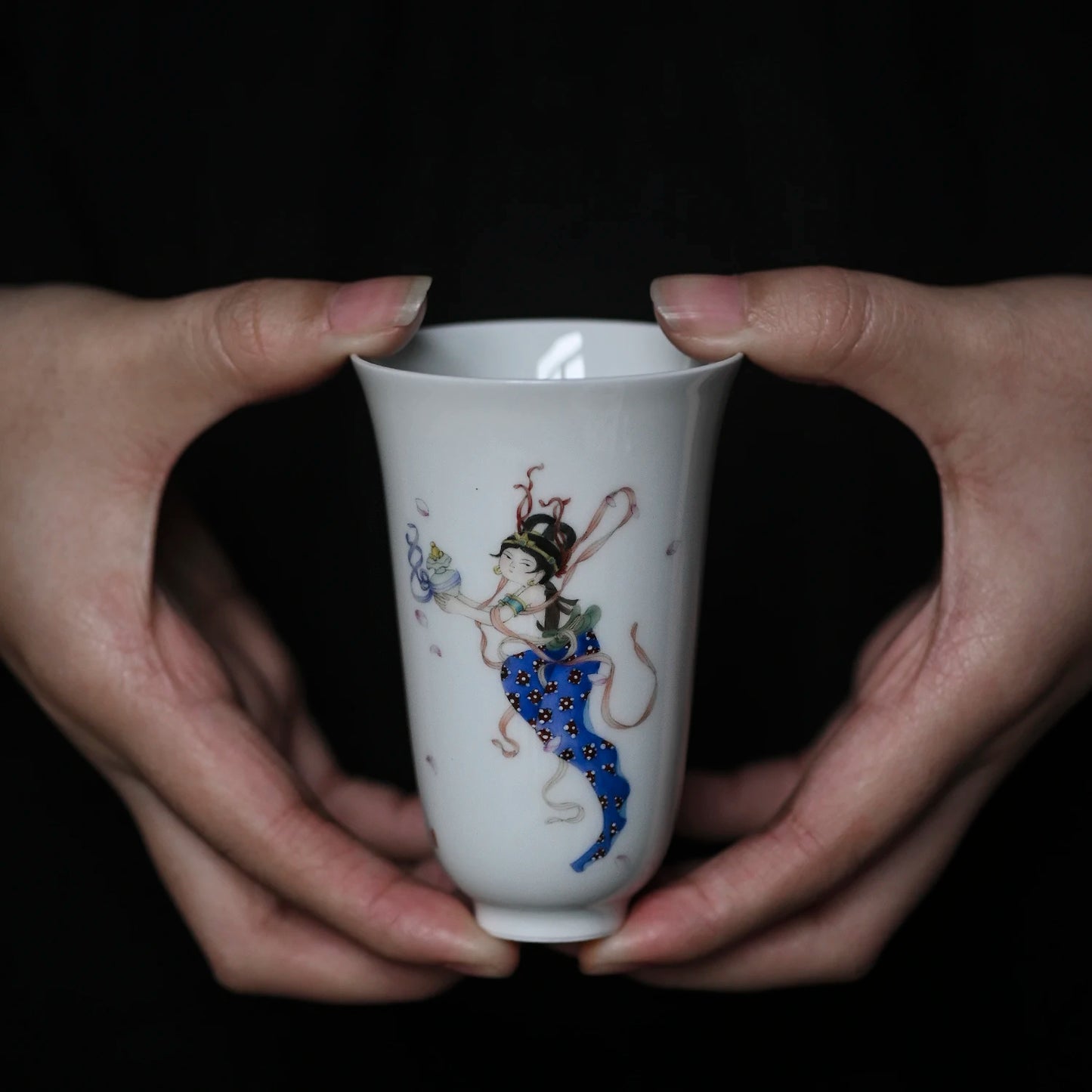 of feather hall jingdezhen ceramic hand-painted fragrance-smelling cup large sample tea cup cup cup Chinese master