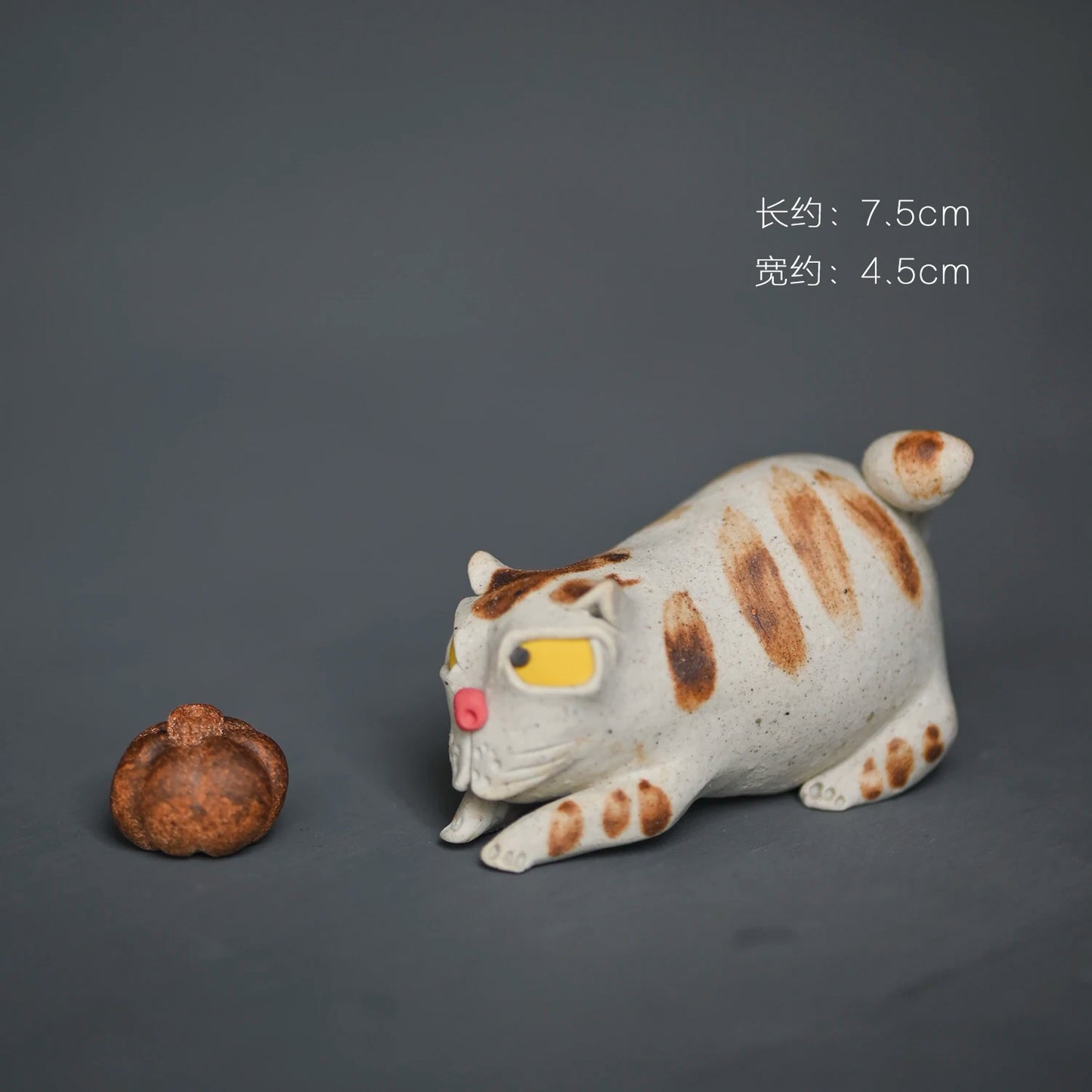 of the jingdezhen ceramic coarse pottery manual hand-painted tea pet cat tea place to live in a strange incense