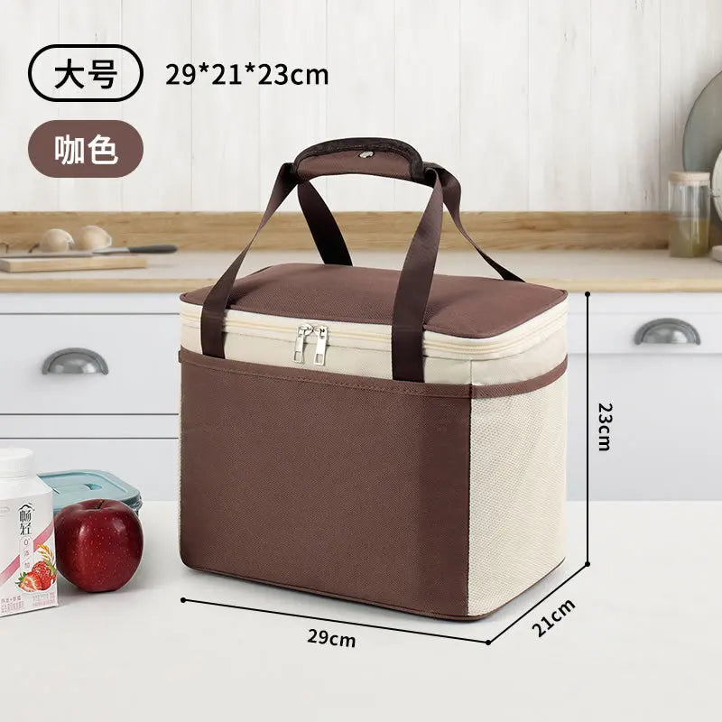 portable cooler thermal bag Lunch Bag for food travel Cooler Drink Beer Lunch Box Insulated cooler meal Camping delivery bag