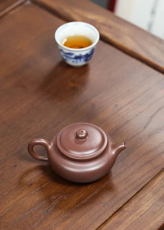 raw ore vermilion clay teapot Chinese teapot 170ml