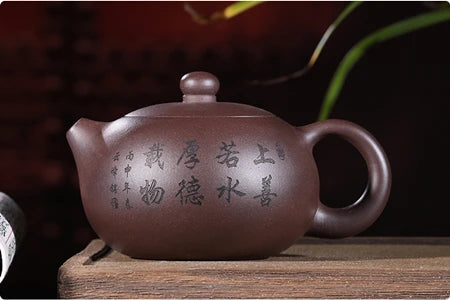 real yixing zisha tea pot with certificate ball shaped infuser holes Chinese kungfu teapot xishi pot of tea marked 300ml big