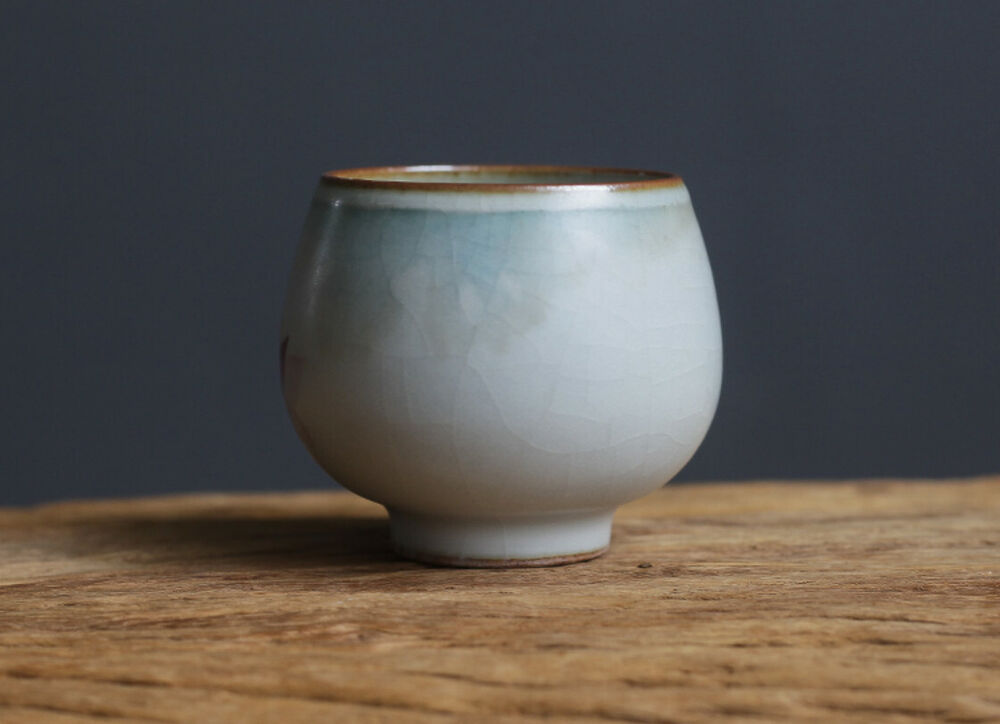 1x 90cc China Song Dynasty Antique master tea cup ruyao lotus flower ceramic cup