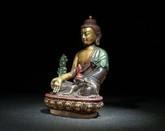 5" tibetan zen buddha statue antique glass bodhisattva statues for home decor