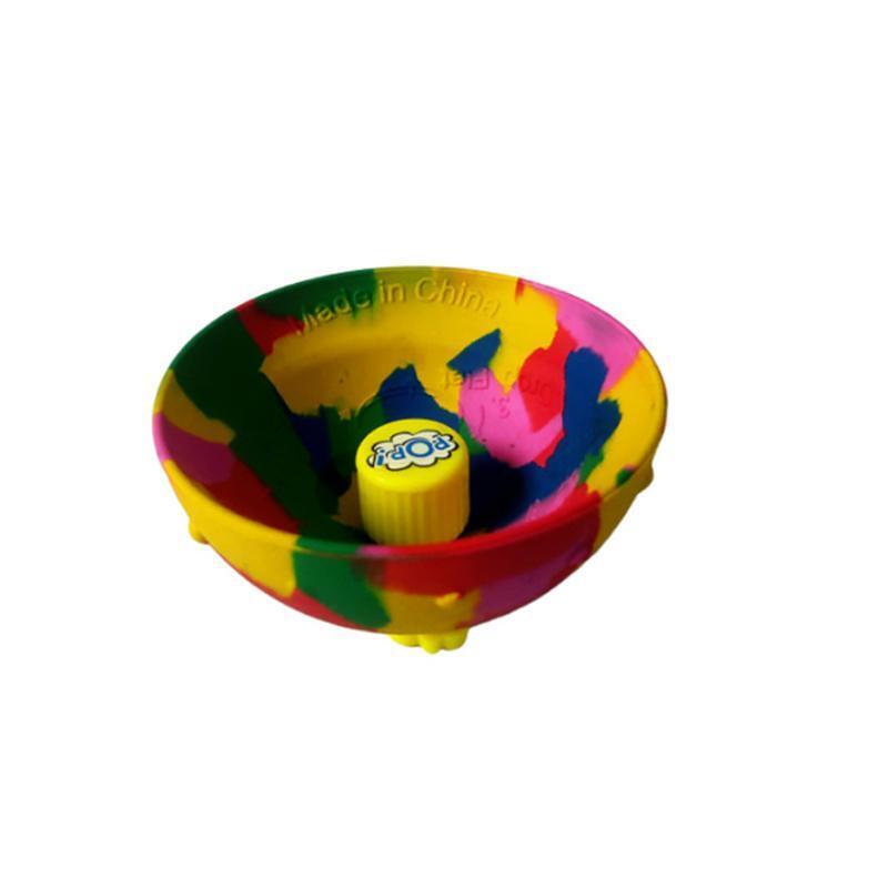 2pcs Hip Hop Jump Camouflage Bounce Bowl Toy Treat Kids Birthday Party Favor Bab