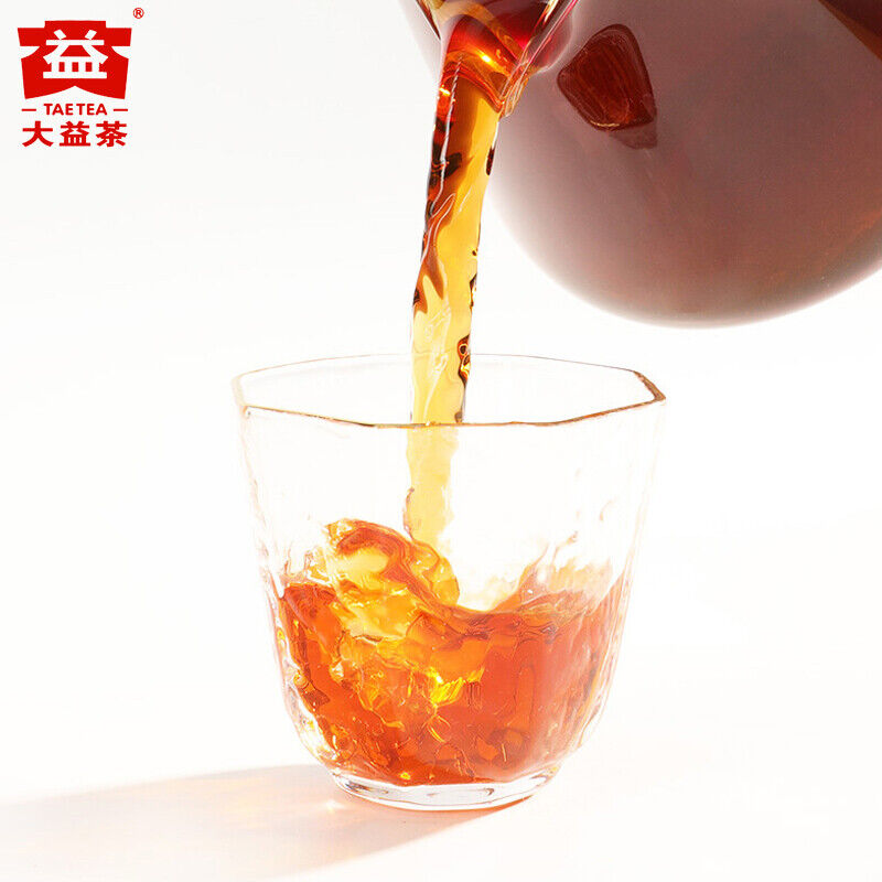 2021 Year TAETEA Yunnan Dayi Lao Cha Tou Cooked Puer Puerh Tea Brick 250g Ripe