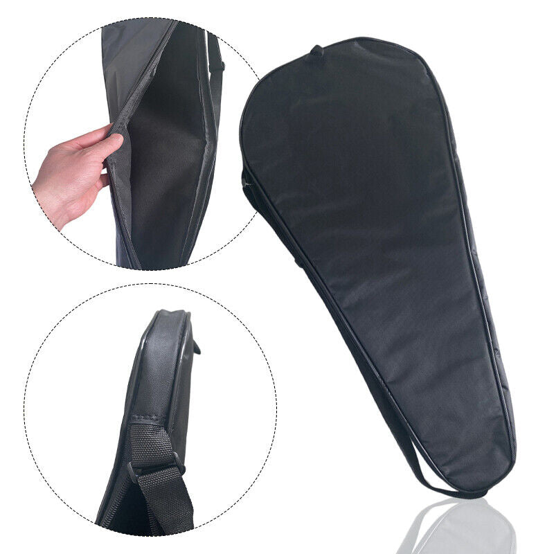 Badminton Racket Storage Bag Portable Zipper Sports Pocket Shoulder Bag 1pcs