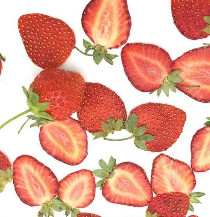 Dried Fruits Pressed Strawberry Meat Slices Plant Herbarium DIY Craft Decor 5Pcs