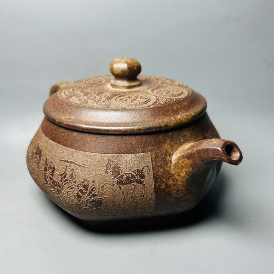 Vintage Chinese Yixing Purple Clay Teapot Zisha Ceremony Ceramic Nice Teaware