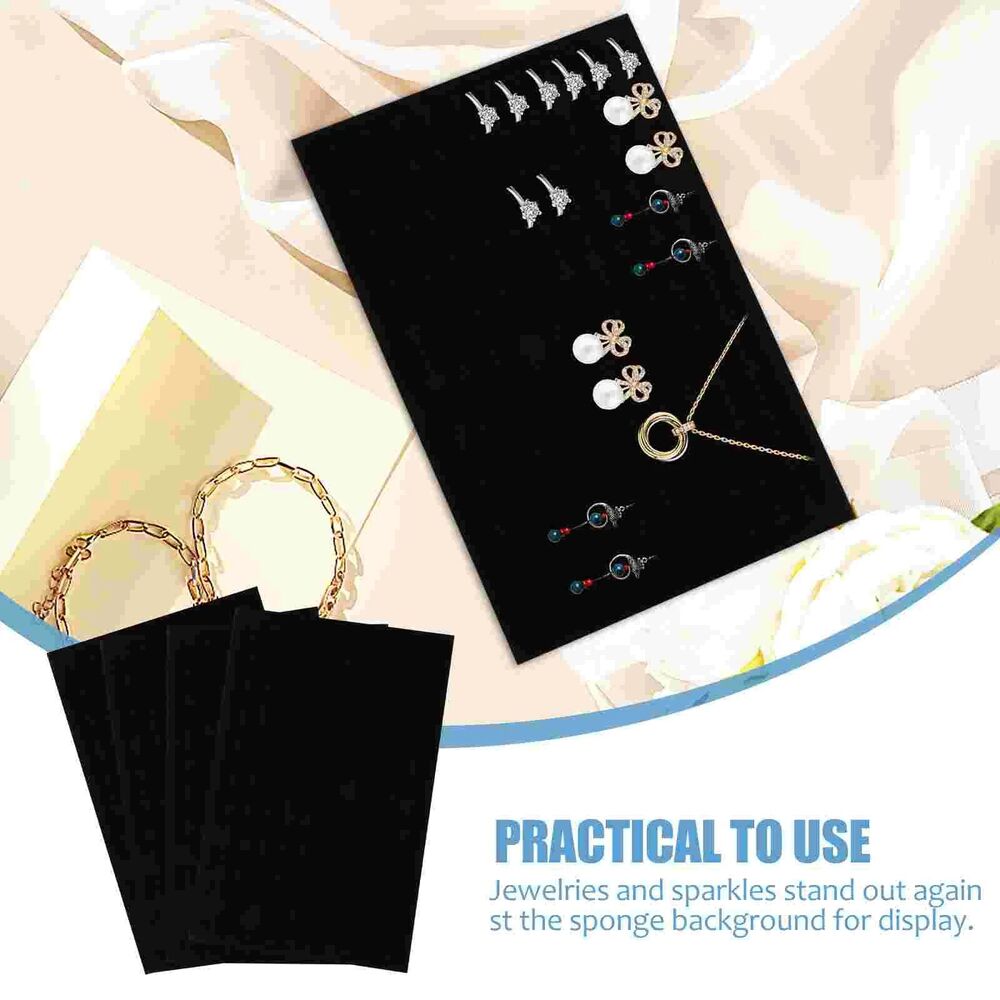 Jewelry Insert Tray Pad Sponge Mat Display Earring Ring Holder Organizer 28x18cm
