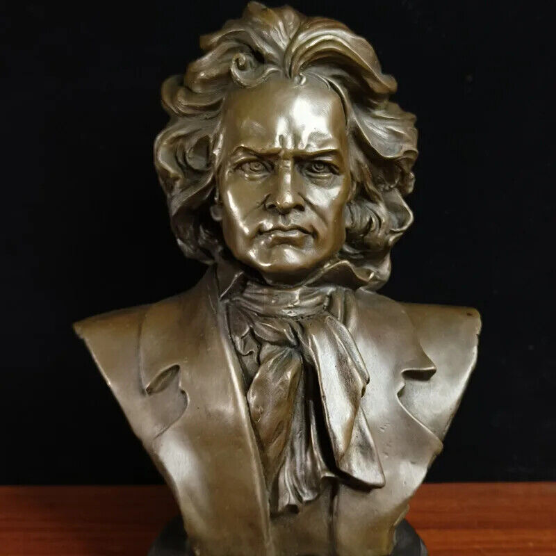 Metal Figurine Beethoven Bronze Statue Home Decor Sculptures Musician,pianist