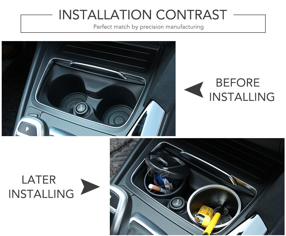 Multi-function Auto Interior Supplies LED Car Ashtray Garbage Storage Container
