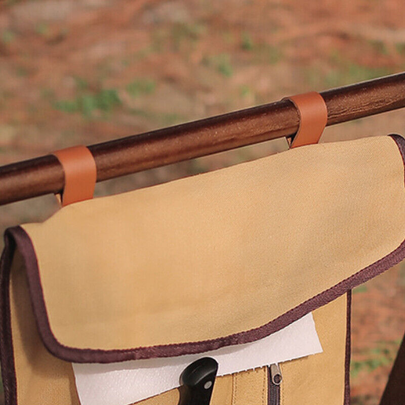 Outdoor Tableware Storage Bag Hanging Roll Bags Camping Picnic Kitchen Canvas