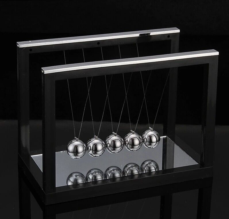 Educational Desk Toy Early Fun Development Gift Newton Cradle Steel Balance Ball