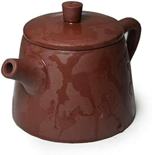 Yixing Zisha Clay Teapot 5.4oz Chinese Tea Pots 紫砂壶 Conical Soaking kettle red