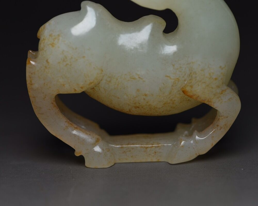 Chinese Natural Hetian Jade Carving Exquisite Camel Statue Figurine Collection
