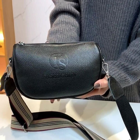 Crossbody Handbags Women'S Genuine Leather Saddle Shoulder Bag Girl Bag