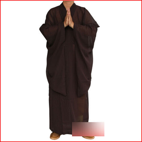 New Shaolin Buddhist Monk Dress Meditation Haiqing Robe Kung Fu Suit Costumes