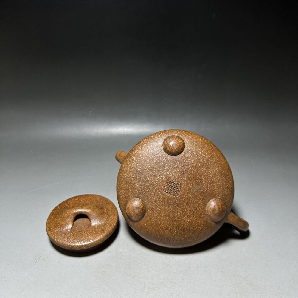 vintage chinese yixing purple clay teapot zisha ceremony carving Collectible art