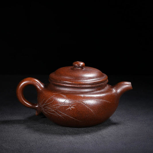 Chinese Yixing Zisha Clay Purple Sand Handmade Exquisite Teapot (仿古 底款:顾景舟)